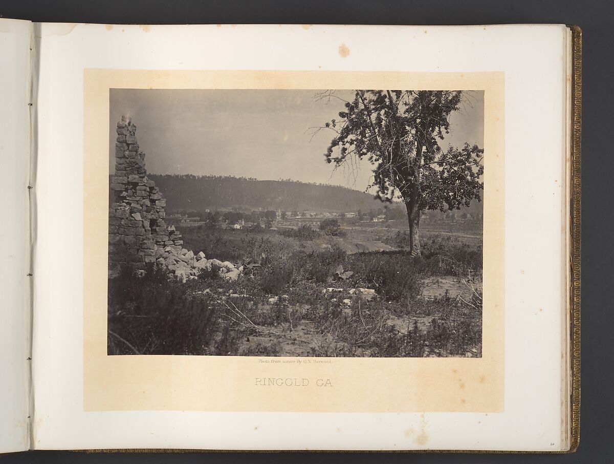 Ringold, Georgia, George N. Barnard (American, 1819–1902), Albumen silver print from glass negative 