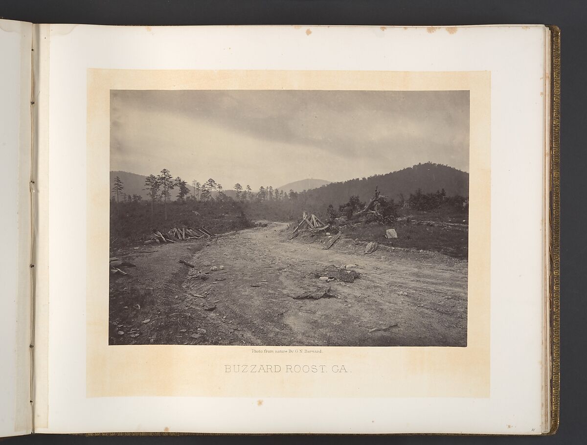 Buzzard Roost, Georgia, George N. Barnard (American, 1819–1902), Albumen silver print from glass negative 