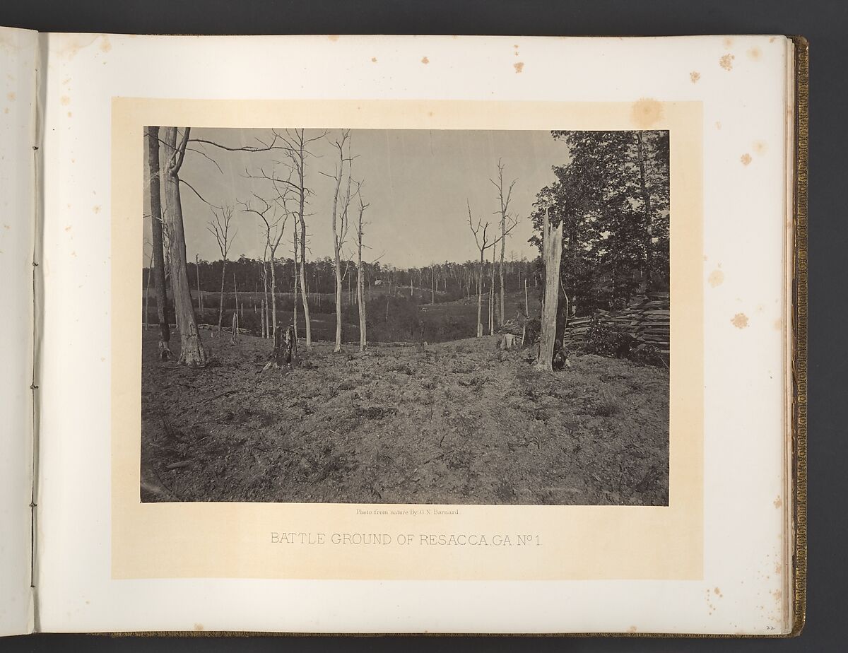 Battle Ground of Resacca, Georgia No. 1, George N. Barnard (American, 1819–1902), Albumen silver print from glass negative 