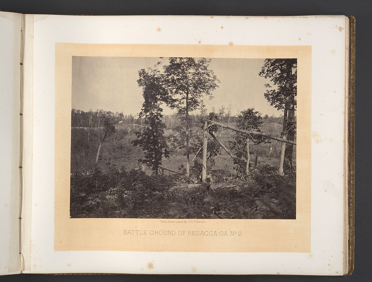 Battle Ground of Resacca, Georgia No. 2, George N. Barnard (American, 1819–1902), Albumen silver print from glass negative 