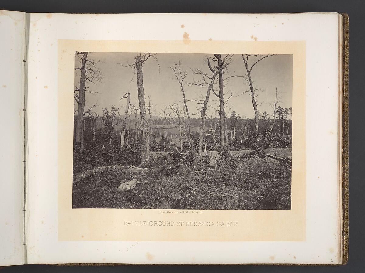 Battle Ground of Resacca, Georgia No. 3, George N. Barnard (American, 1819–1902), Albumen silver print from glass negative 