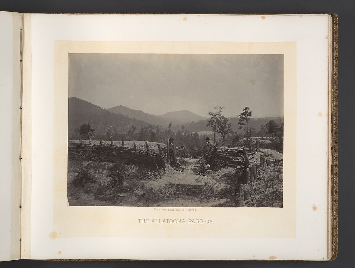 The Allatoona Pass, Georgia, George N. Barnard (American, 1819–1902), Albumen silver print from glass negative 