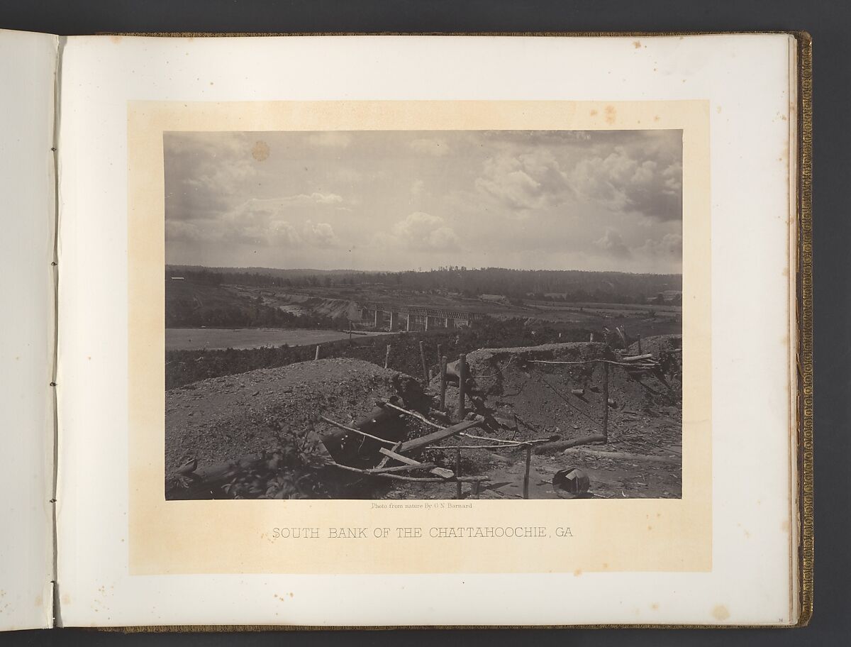 South Bank of the Chattahoochie, Georgia, George N. Barnard (American, 1819–1902), Albumen silver print from glass negative 