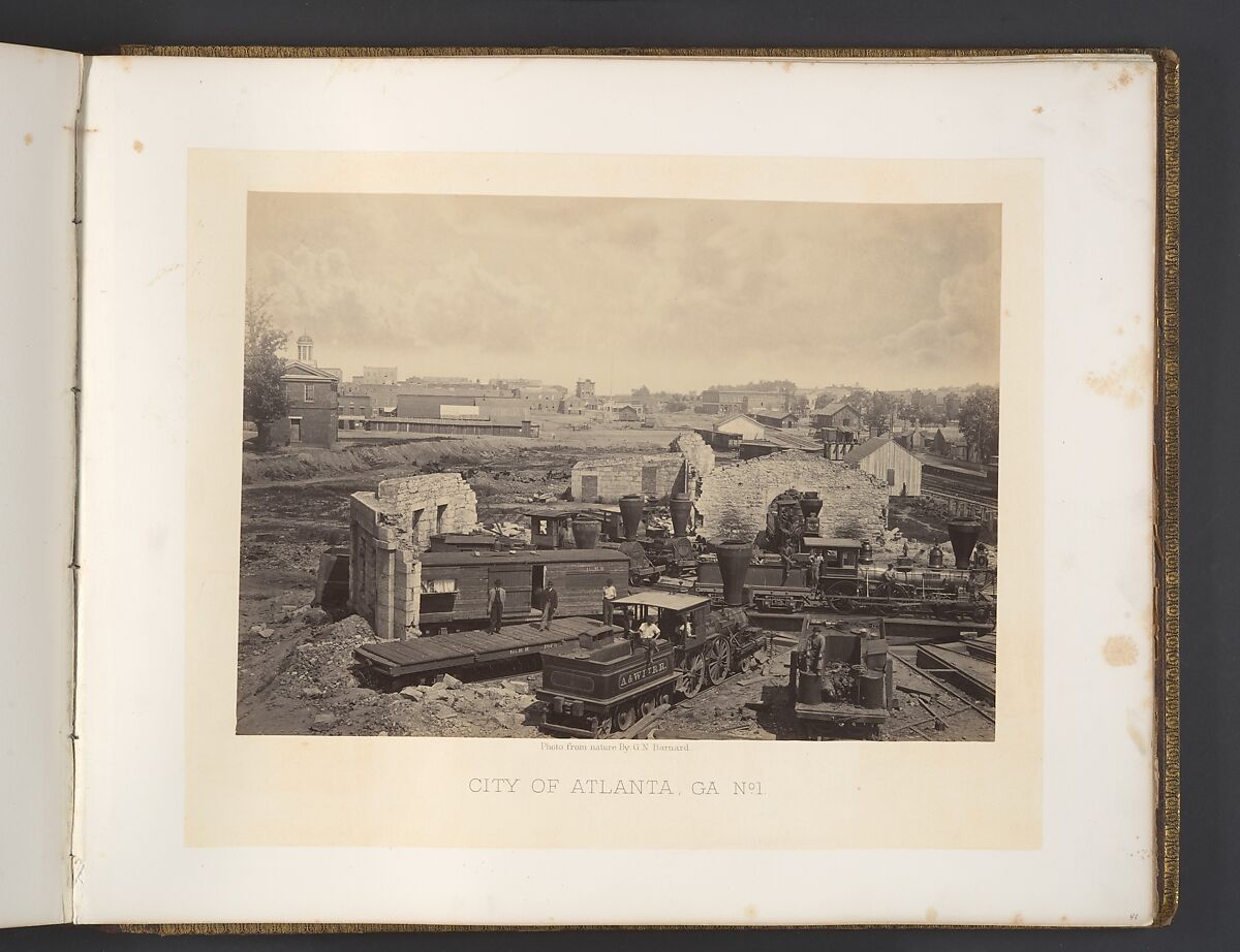 City of Atlanta, Georgia No. 1, George N. Barnard (American, 1819–1902), Albumen silver print from glass negative 
