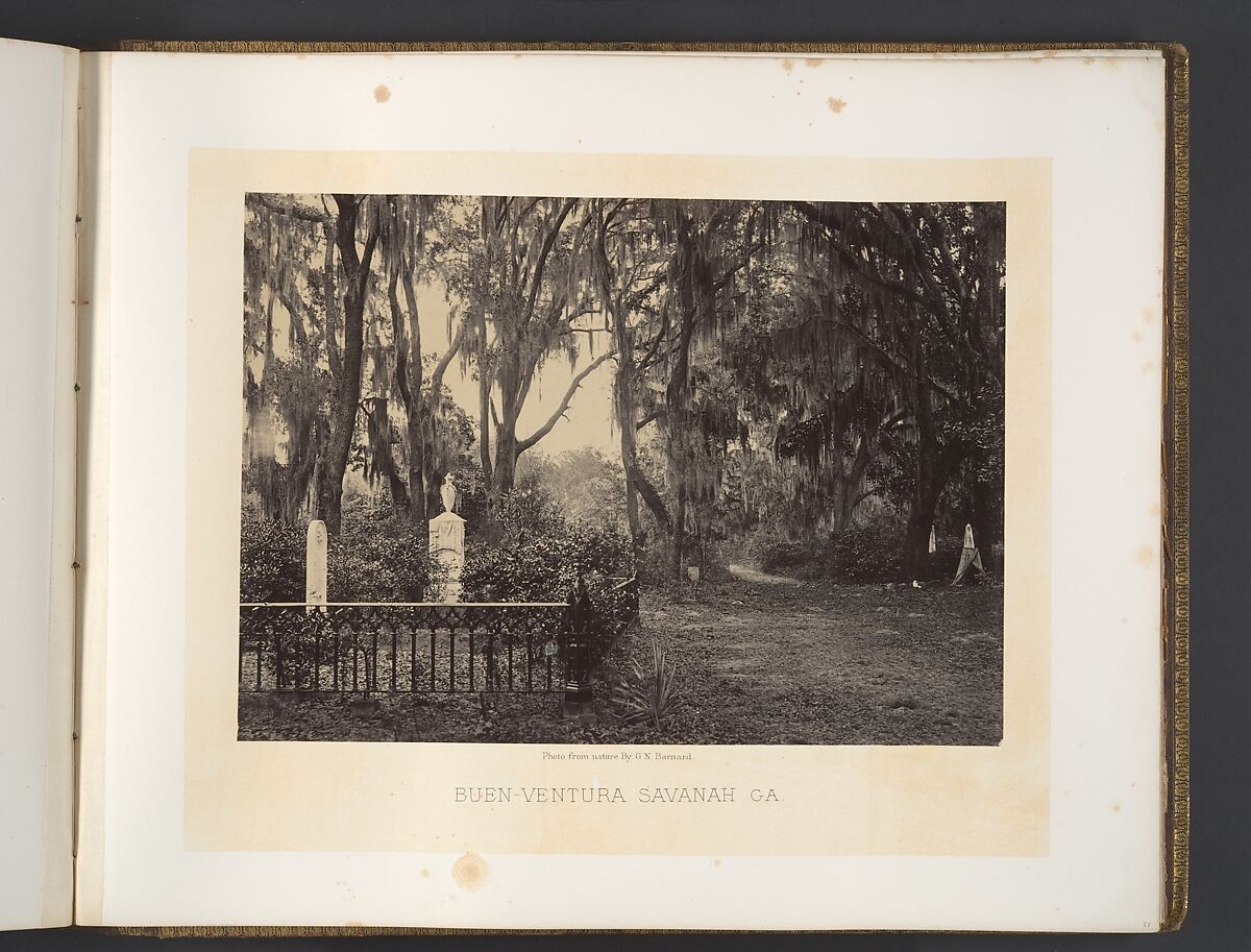 Buen-Ventura, Savanah, Georgia, George N. Barnard (American, 1819–1902), Albumen silver print from glass negative 