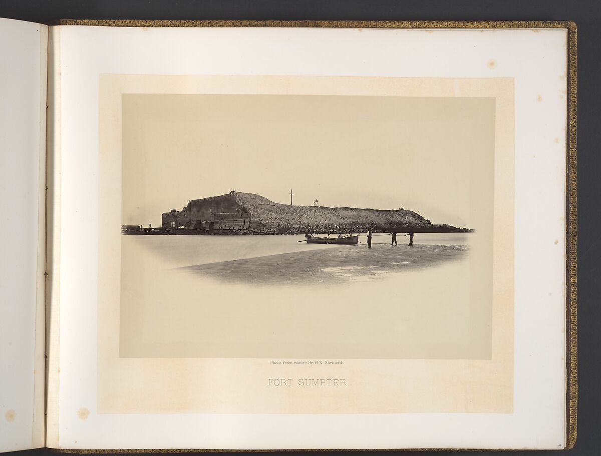 Fort Sumpter, George N. Barnard (American, 1819–1902), Albumen silver print from glass negative 