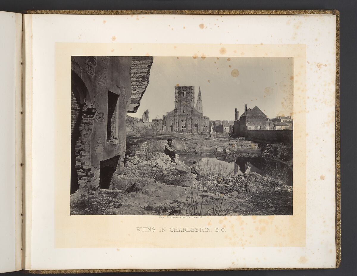 Ruins in Charleston, South Carolina, George N. Barnard (American, 1819–1902), Albumen silver print from glass negative 