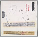 FATAL BULLET HITS OSWALD. Jack Ruby fires bullet point blank into the body of Lee Harvey Oswald at Dallas Police Station. Oswald grimaces in agony,, Robert H. Jackson (American, born 1934), Gelatin silver print with applied color