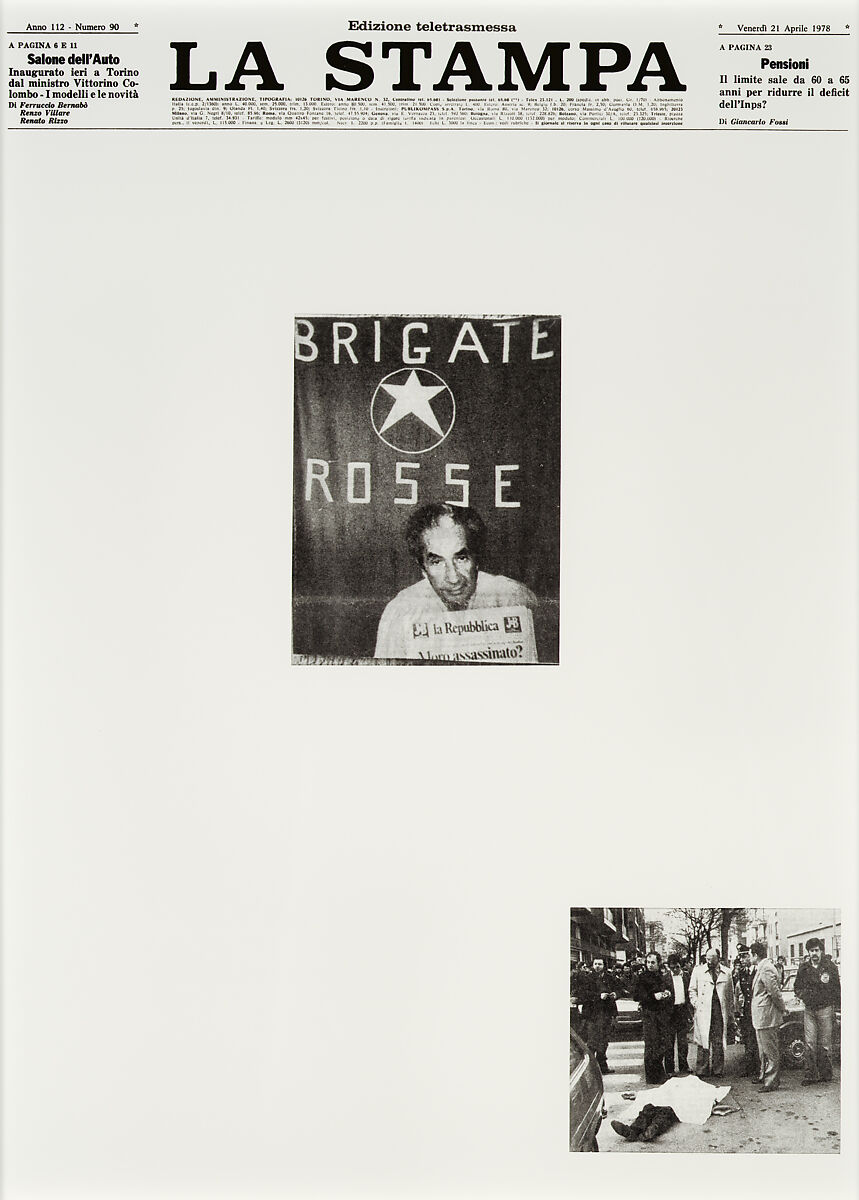 April 21, 1978, Sarah Charlesworth (American, East Orange, New Jersey 1947–2013 Hartford, Connecticut), Chromogenic prints