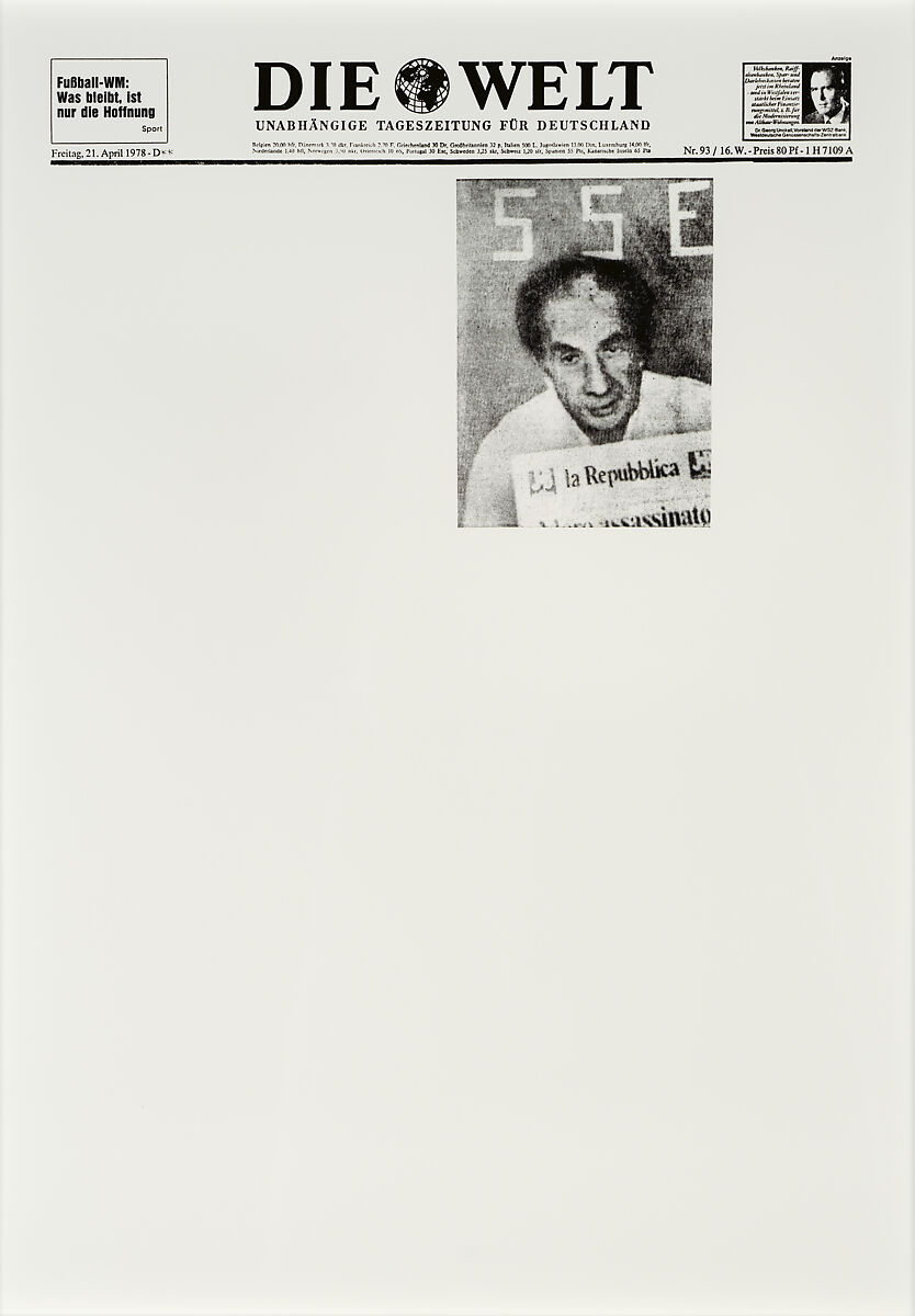 April 21, 1978, Sarah Charlesworth (American, East Orange, New Jersey 1947–2013 Hartford, Connecticut), Chromogenic prints