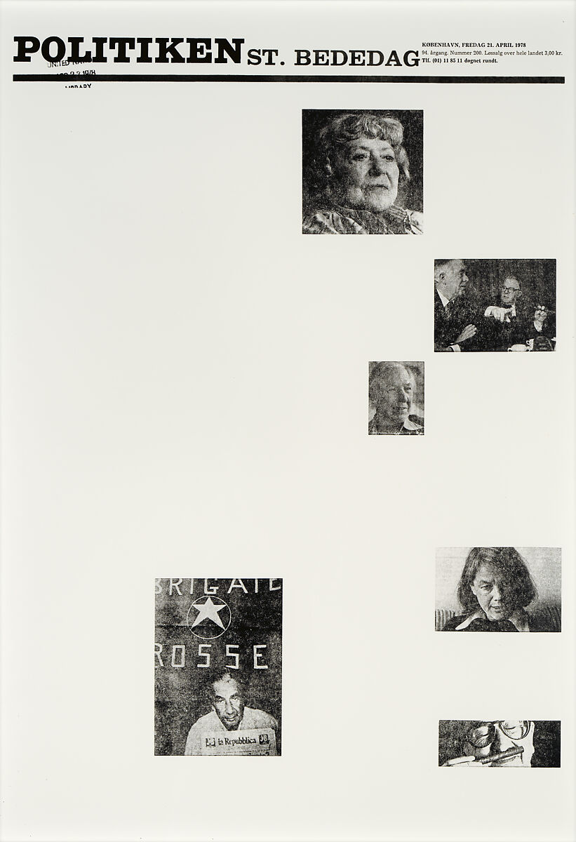 April 21, 1978, Sarah Charlesworth (American, East Orange, New Jersey 1947–2013 Hartford, Connecticut), Chromogenic prints