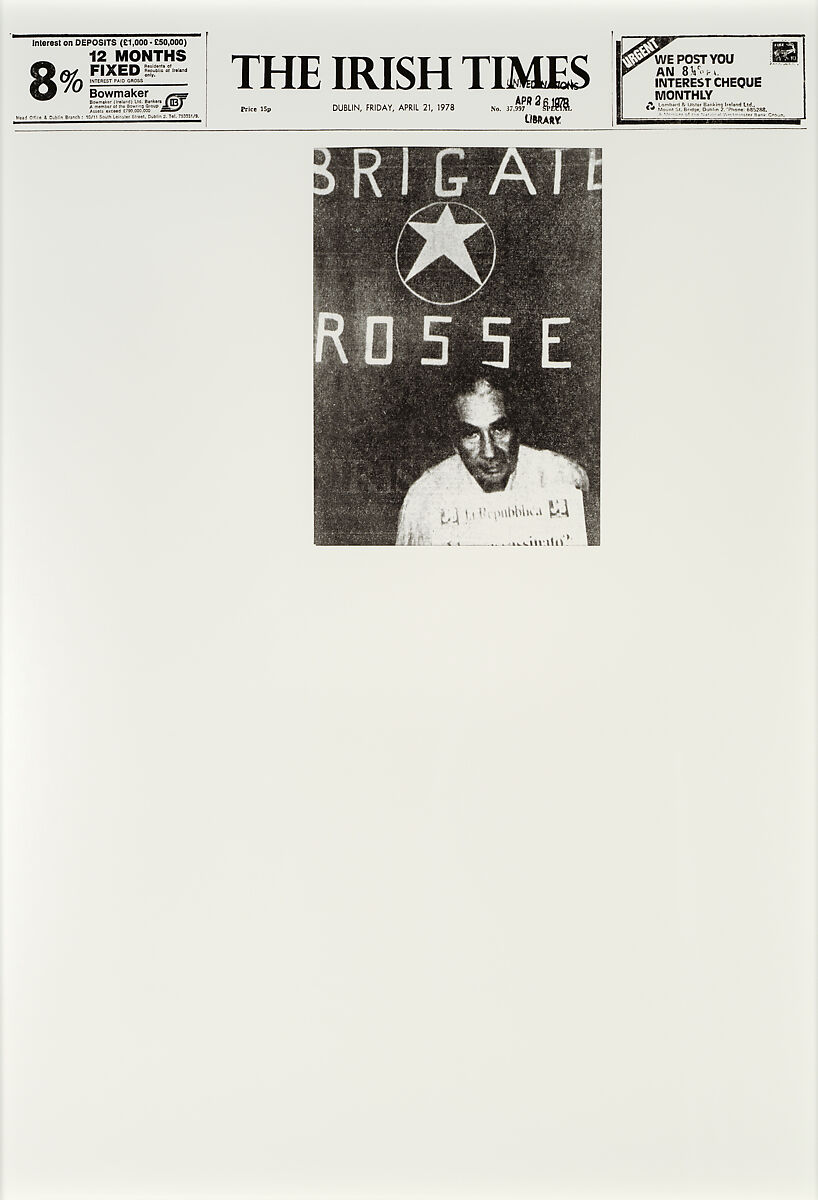 April 21, 1978, Sarah Charlesworth (American, East Orange, New Jersey 1947–2013 Hartford, Connecticut), Chromogenic prints