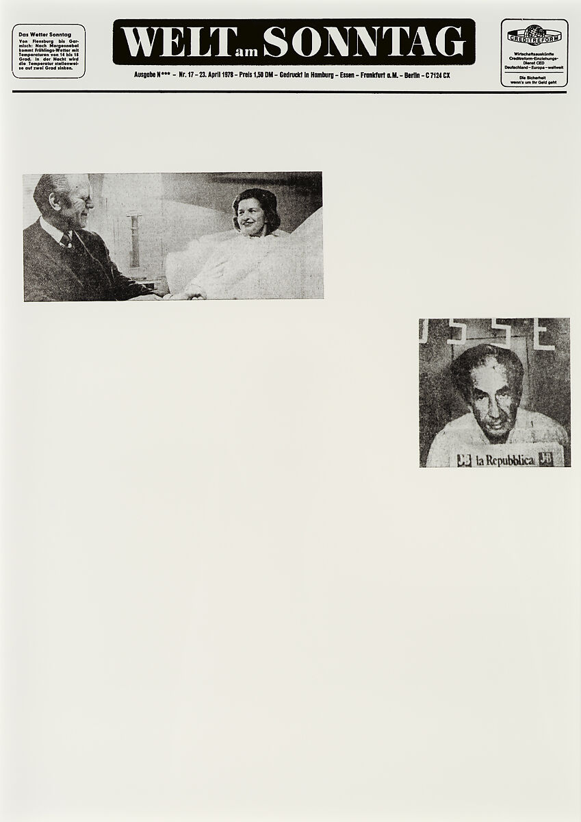 April 21, 1978, Sarah Charlesworth (American, East Orange, New Jersey 1947–2013 Hartford, Connecticut), Chromogenic prints