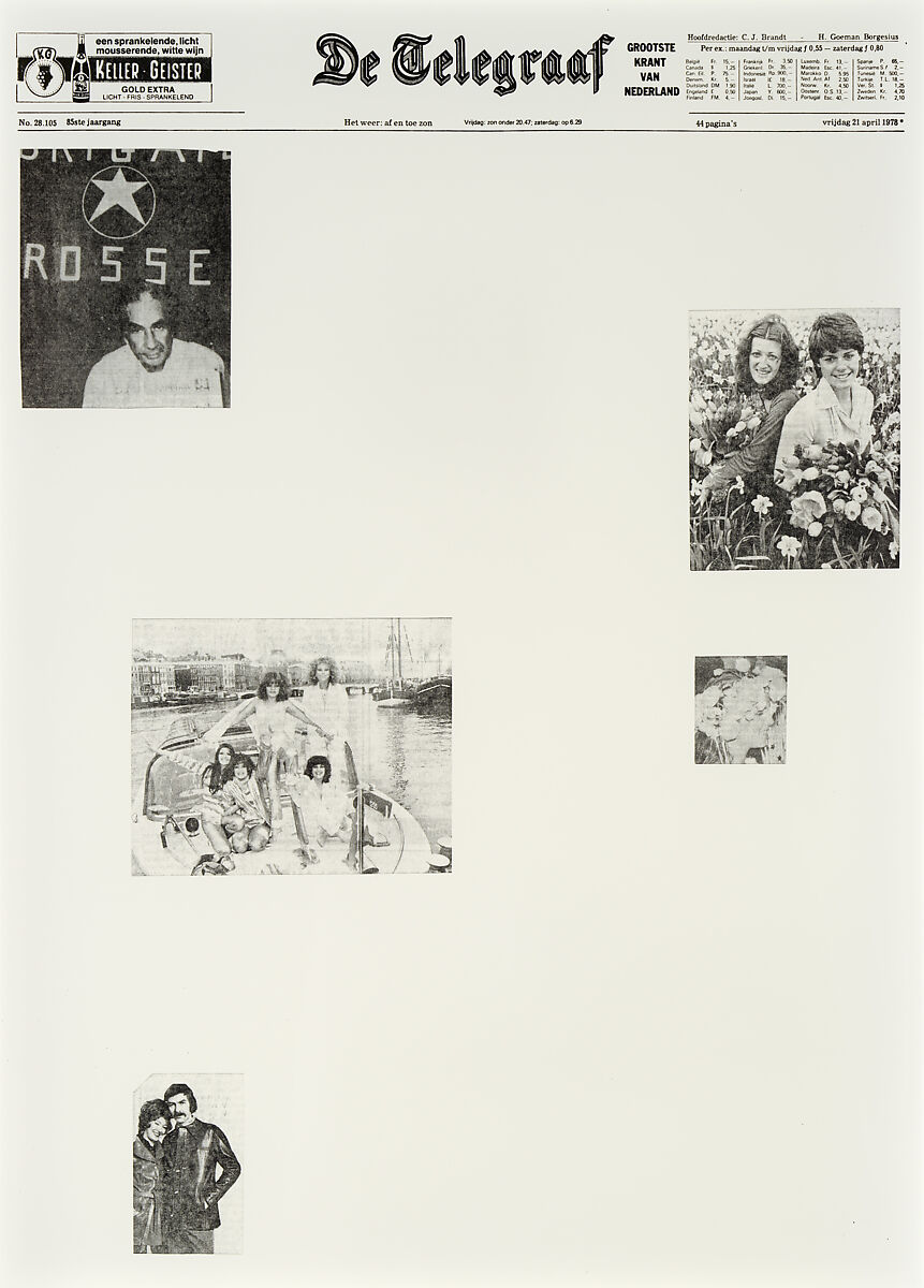 April 21, 1978, Sarah Charlesworth (American, East Orange, New Jersey 1947–2013 Hartford, Connecticut), Chromogenic prints