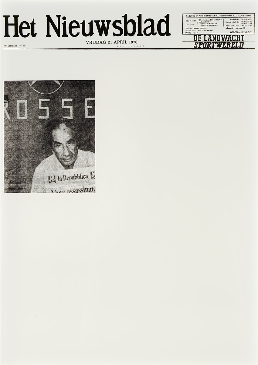 April 21, 1978, Sarah Charlesworth (American, East Orange, New Jersey 1947–2013 Hartford, Connecticut), Chromogenic prints