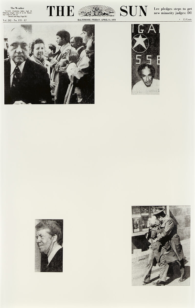 April 21, 1978, Sarah Charlesworth (American, East Orange, New Jersey 1947–2013 Hartford, Connecticut), Chromogenic prints