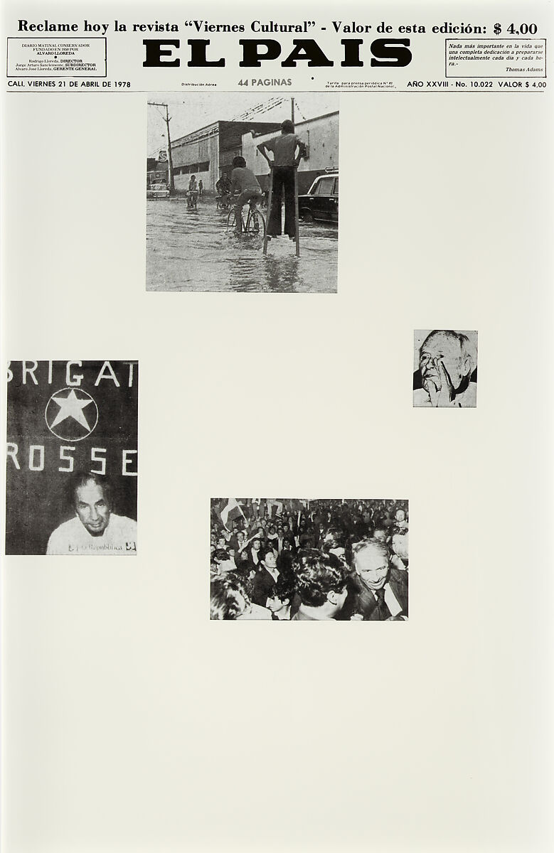 April 21, 1978, Sarah Charlesworth (American, East Orange, New Jersey 1947–2013 Hartford, Connecticut), Chromogenic prints