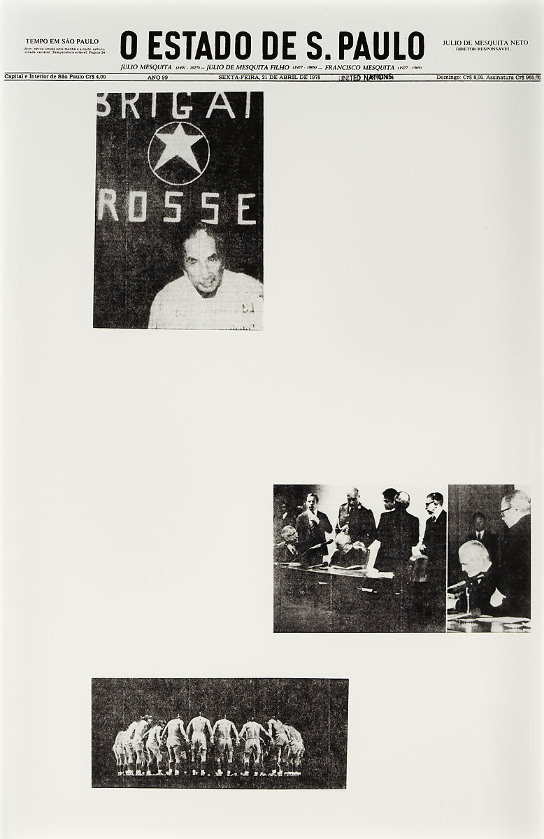 April 21, 1978, Sarah Charlesworth (American, East Orange, New Jersey 1947–2013 Hartford, Connecticut), Chromogenic prints