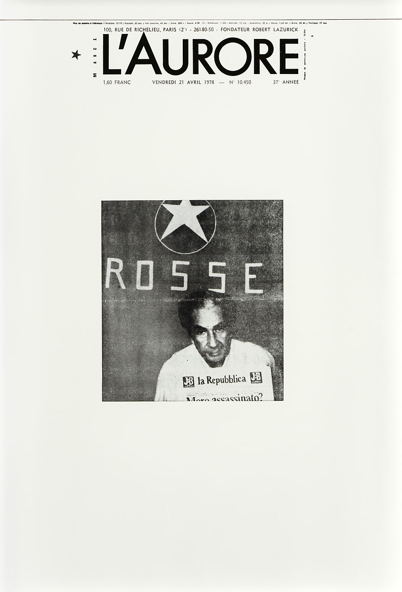 April 21, 1978, Sarah Charlesworth (American, East Orange, New Jersey 1947–2013 Hartford, Connecticut), Chromogenic prints