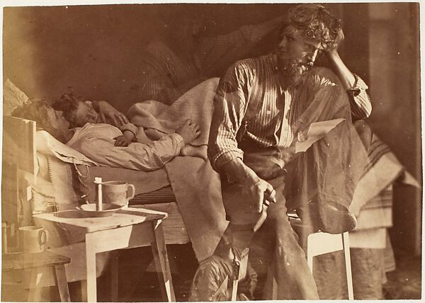 Hard Times, Oscar Gustav Rejlander (British (born Sweden), 1813–1875), Albumen silver print from glass negative 