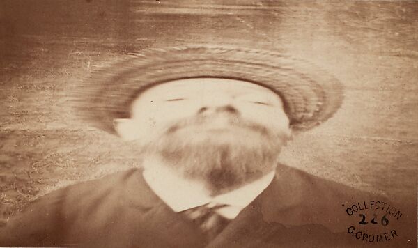 Self-Portrait Transformation [front view], Louis Ducos Du Hauron (French, 1837–1920), Albumen silver print from glass negative 