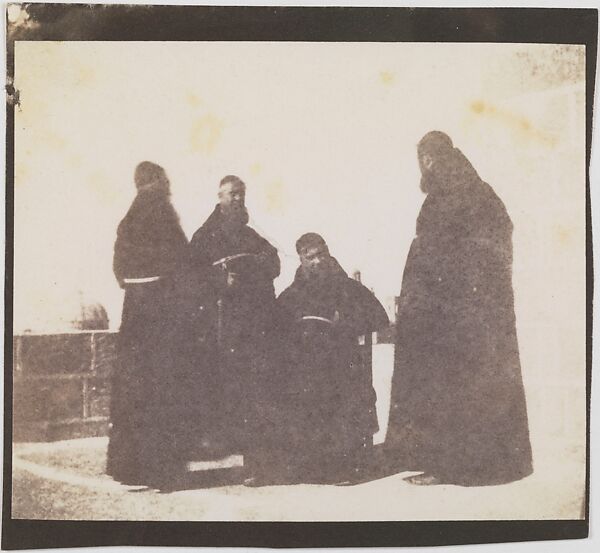 Capuchin Friars, Valetta, Malta, Calvert Richard Jones (British, Swansea, Wales 1802–1877 Bath, England), Salted paper print from paper negative 