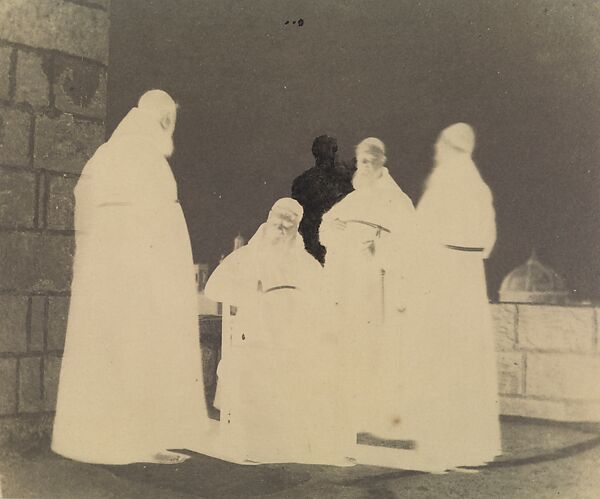 Capuchin Friars, Valetta, Malta, Calvert Richard Jones (British, Swansea, Wales 1802–1877 Bath, England), Paper negative with applied media 