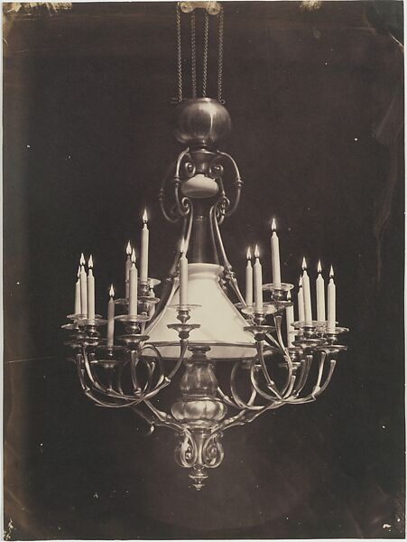 [Chandelier], Charles Nègre (French, 1820–1880), Salted paper print from glass negative 
