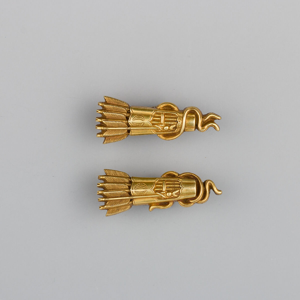 Pair of Sword-Grip Ornaments (Menuki), Gold, Japanese 