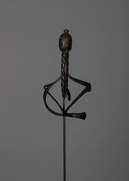 Rapier in 15th Century German Style, Steel, silver, German