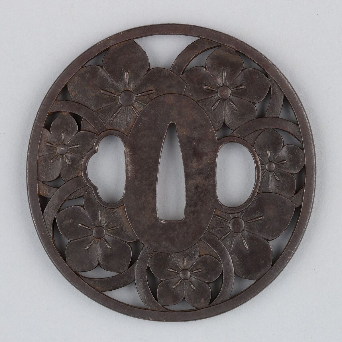 Sword Guard (Tsuba), Iron, Japanese