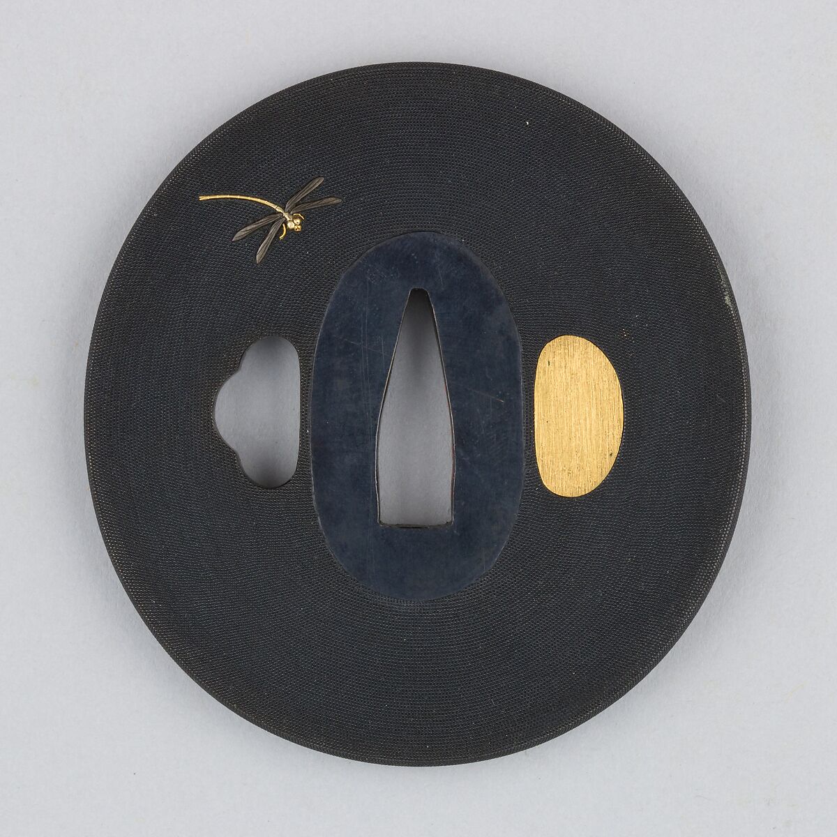 Sword Guard (Tsuba), Copper-gold alloy (shakudō), gold, copper-silver alloy (shibuichi), copper, Japanese