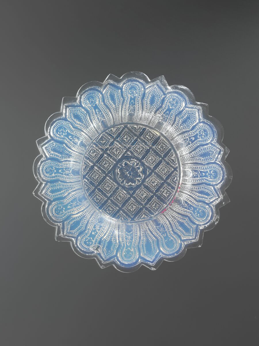 Cup plate, Pressed glass, American 