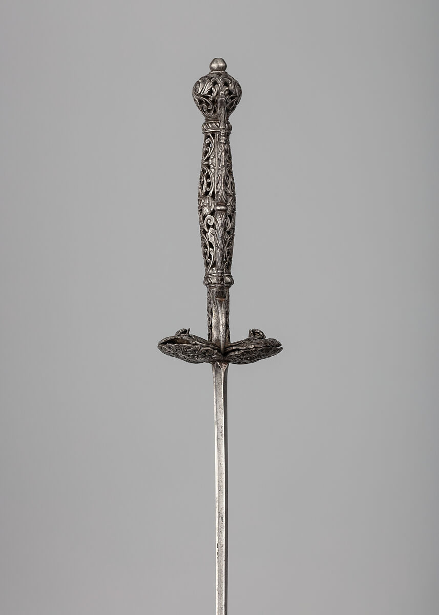 Page's Sword, Johann Tetsche (German, active Solingen, 1700–1742), Steel, hilt, Italian; blade, German, Solingen