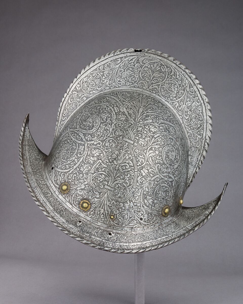 Morion, Steel, brass, Italian
