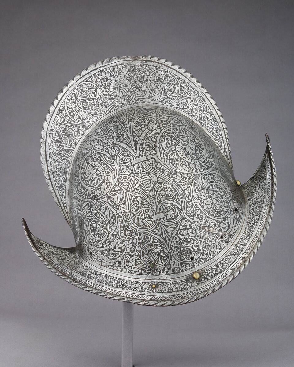 Morion, Steel, brass, Italian