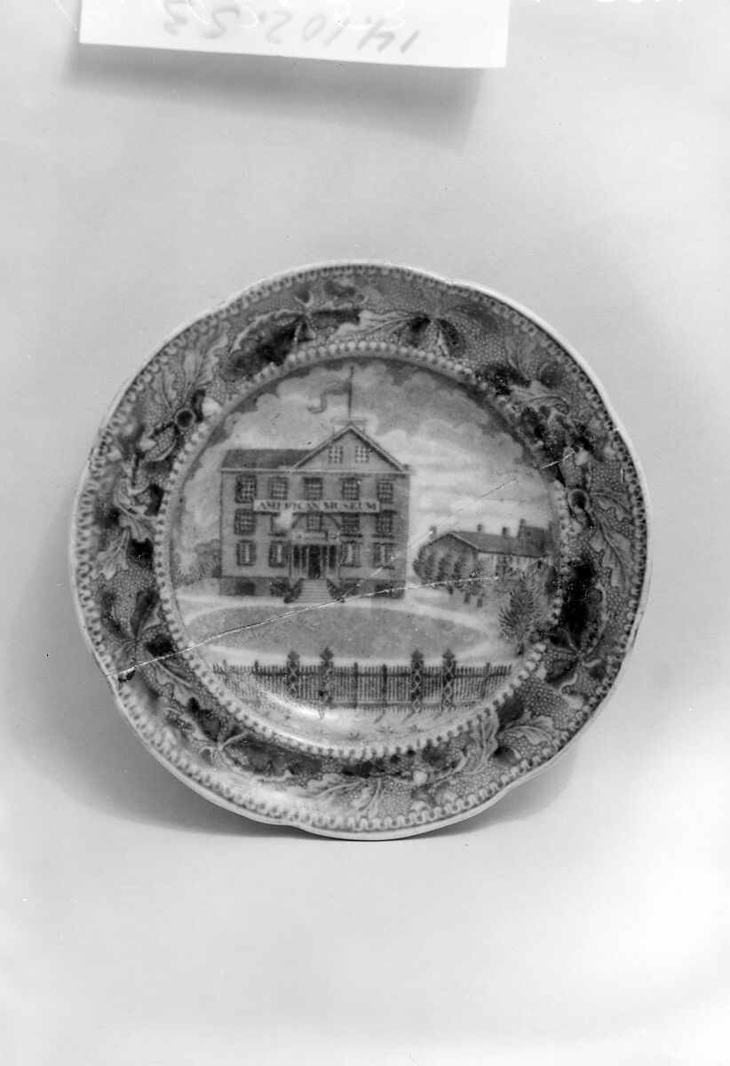 Cup Plate, Ralph Stevenson &amp; Williams (active ca. 1825–27), Earthenware, transfer-printed, British (American market)
