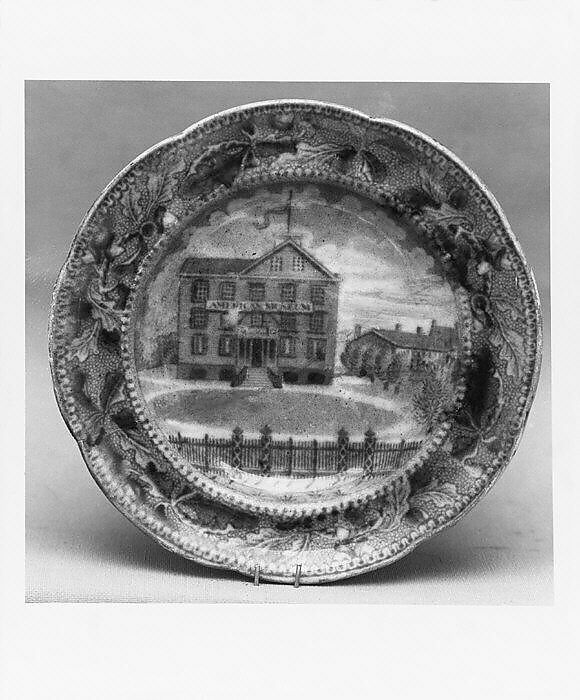 Cup Plate, Ralph Stevenson &amp; Williams (active ca. 1825–27), Earthenware, transfer-printed, British (American market)