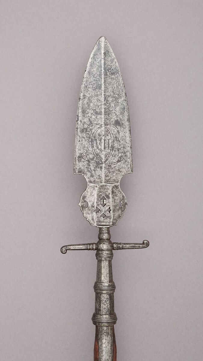 Spontoon, Steel, wood (pine), Austrian