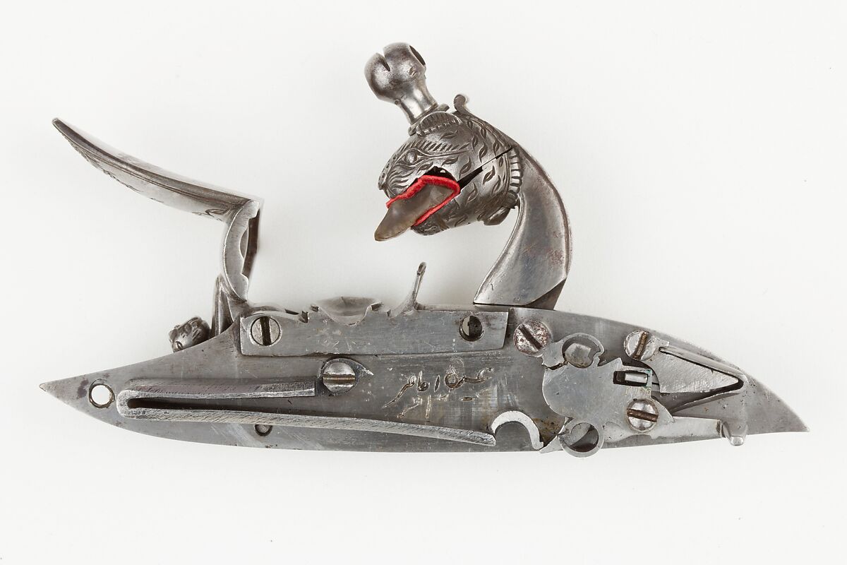 Flintlock Blunderbuss, Steel, wood, silver, gold, copper alloy, Indian, Mysore, Srirangapatna