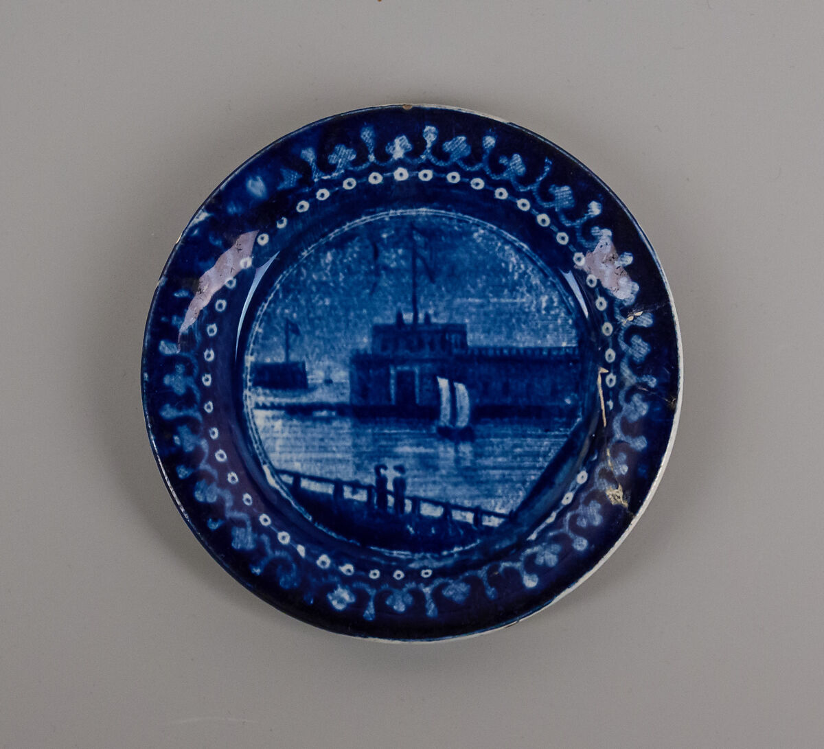 Cup Plate, Enoch Wood &amp; Sons (British, active Burslem, 1818–46), Earthenware, transfer-printed, British (American market) 