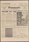 Dimanche – Le Journal d'un seul jour, Yves Klein (French, Nice 1928–1962 Paris), Halftone and letterpress on newsprint 