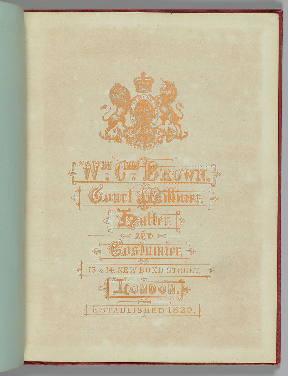 Fashions 1837-1887, William Charles Brown (British, active late 19th century), Woodburytypes