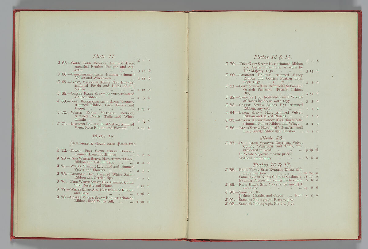 Fashions 1837-1887, William Charles Brown (British, active late 19th century), Woodburytypes