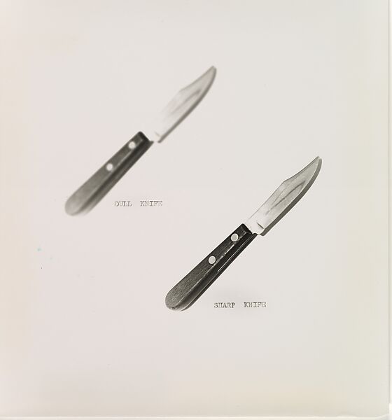 William Wegman | Dull Knife/Sharp Knife | The Metropolitan Museum of Art