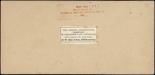 [Group of 250 Stereograph Views From the London Stereoscopic Company, 1860-1870, Many Hand-Colored to Illustrate Books], London Stereoscopic Company (British), Albumen silver prints