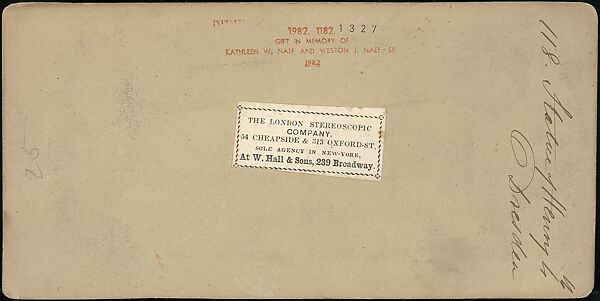 [Group of 250 Stereograph Views From the London Stereoscopic Company, 1860-1870, Many Hand-Colored to Illustrate Books], London Stereoscopic Company (British), Albumen silver prints