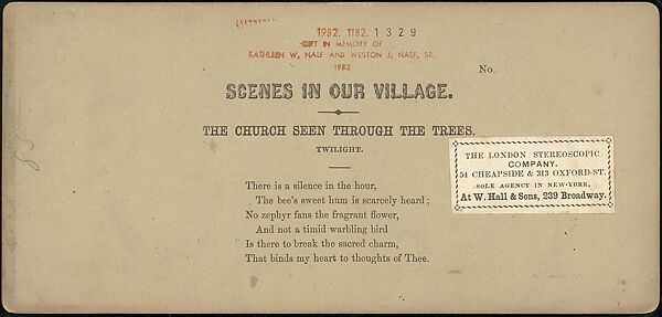 [Group of 250 Stereograph Views From the London Stereoscopic Company, 1860-1870, Many Hand-Colored to Illustrate Books], London Stereoscopic Company (British), Albumen silver prints