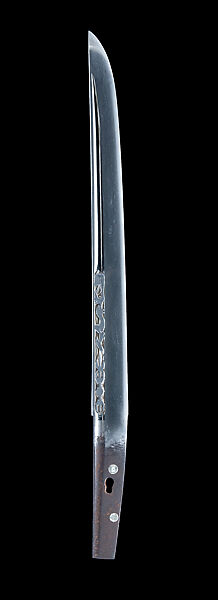 Blade and Mounting for a Dagger (Tantō), Steel, wood, lacquer, rayskin (samé), thread, copper-gold alloy (shakudō), copper-silver alloy (shibuichi), Japanese