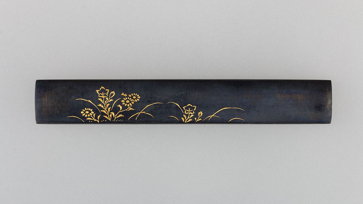 Knife Handle (Kozuka), Copper-silver alloy (shibuichi), gold, copper-gold alloy (shakudō), Japanese